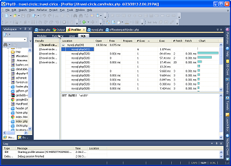 PHP EDITOR SQL Profiler total number of calls